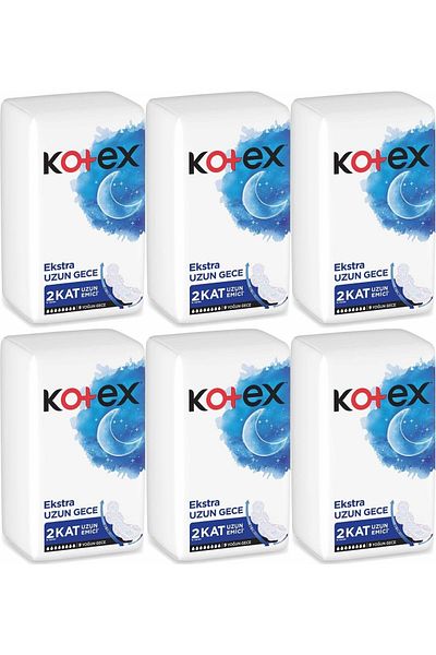 Kotex Hygienic Pads Extra Long Night Set of 54 (6Pk*9)