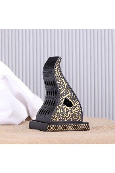 D&H مبخرة فحم فاخرة من الراتنج بغطاء مغناطيسي ومبخرة بخور للاستخدام في المنزل والمكتب للعلاج بالروائح العطرية