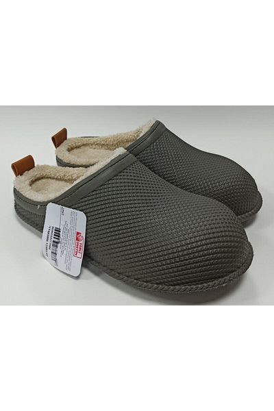 GEZER Silent Sole Eva Waterproof Furry Home Street Work Garden Slippers
