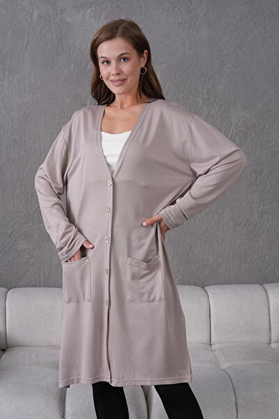 Lamierra Mother Plus Size Seasonal Long Cardigan