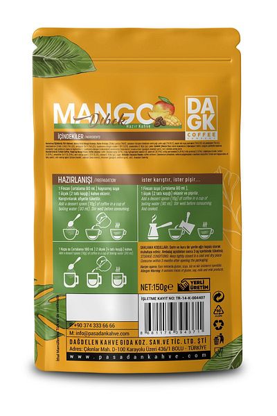 Dagk 150 g Mango Dibek Instant Coffee 1 Pk