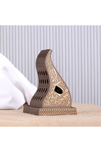 D&H مبخرة فحم فاخرة من الراتنج بغطاء مغناطيسي ومبخرة بخور للاستخدام في المنزل...