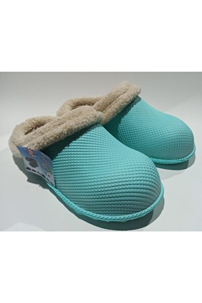 GEZER Silent Sole Eva Waterproof Furry Home Street Work Garden Slippers