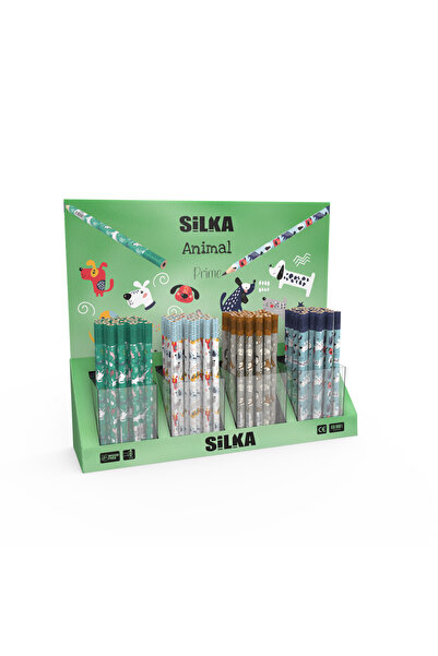 tuvval ART.1519 قلم رصاص من رقائق السيلكا ثلاثي الجامبو (4 قطع)