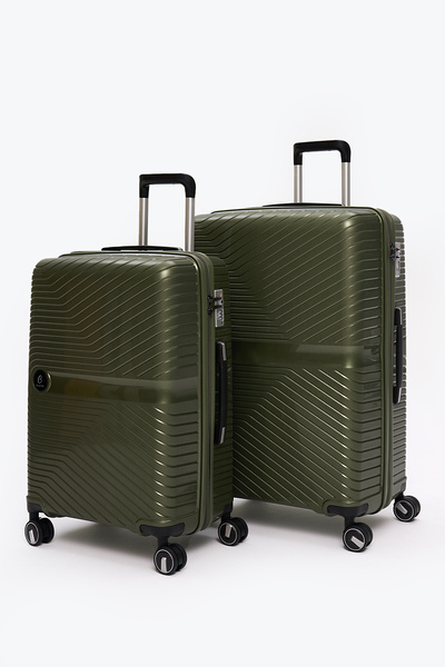 ELATAE Exclusive Pro Polipropilen Kırılmaz 2'li Valiz Seti Büyük Boy - Orta Boy 5239