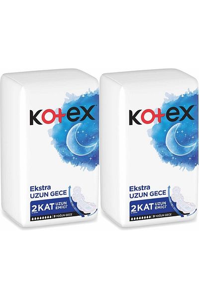 Kotex Hygienic Pad Extra Long Night Set of 18 (2Pk*9)