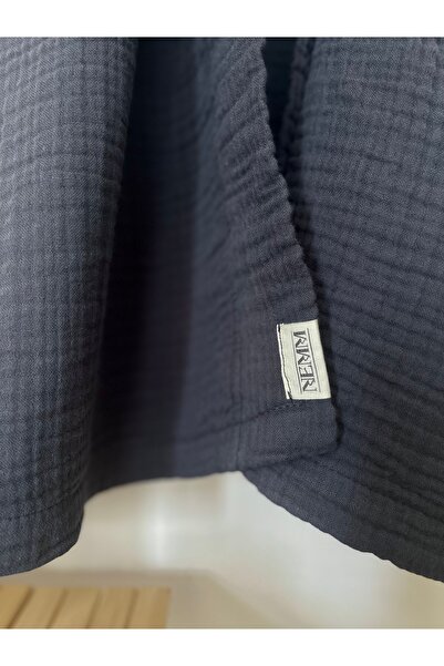 NEMM Gray Unisex Soft Bathrobe