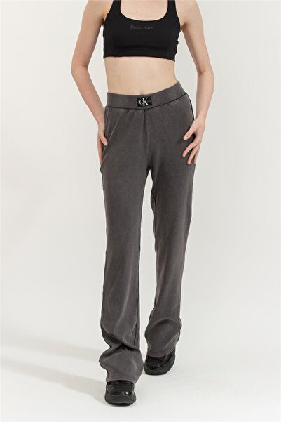 Calvin Klein Washed Rib Woven Label Kadın Eşofman Altı
