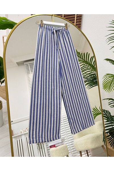 onix Darin Pant Blue Thick Stripes