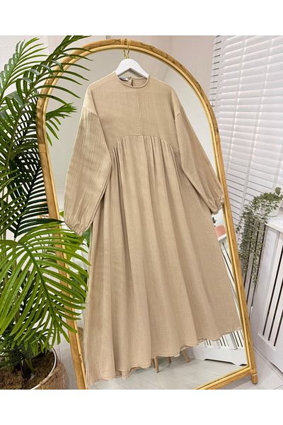 onix Anka Dress Beige