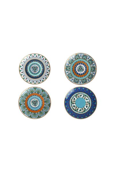 Lucky Art Calista Bone 19cm Set of 4 Plates