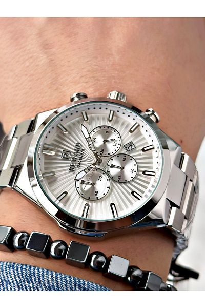 Reward Silver Color Functions Active Men Wrist Watch + Bracelet