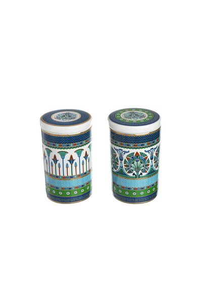 Lucky Art Calista Bone 2-Piece Jar Set 15cm