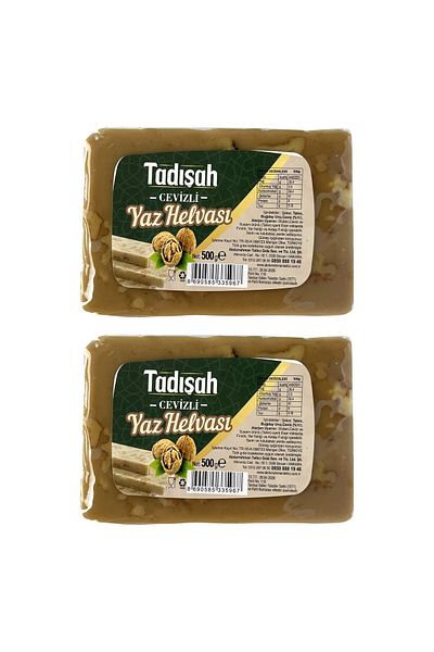 Abdurrahman Tatlıcı Tadışah Summer Halva with Walnut 500 Gr 2 Li