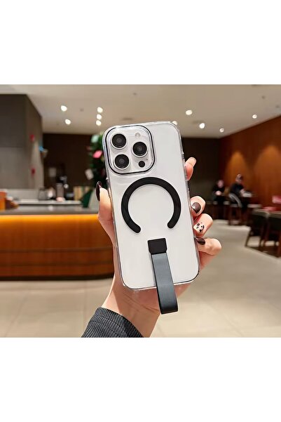 UMD APPLE IPHONE 16 PRO MAX UYUMLU MAGSAFE ÖZELLİKLİ EL TUTAMAÇLI TEKSAS SİLİ...