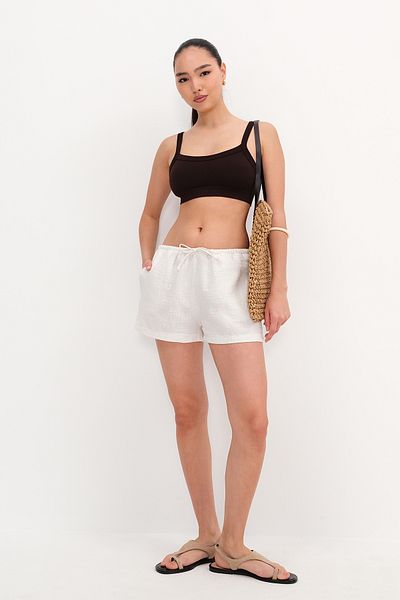 Addax Elastic Waist Shorts Ş17108