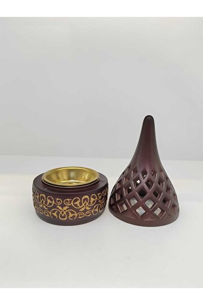D&H Exquisite Resin Charcoal Incense Burner – Floral Design Ideal for Bakhoor, Frankincense & Oud