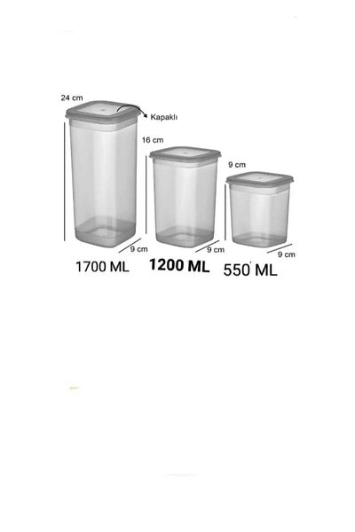 VİZYON Organizer Vertical Food Storage Container Food Storage Container