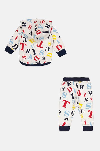 Trussardi Junior Toddlers Boy 2pcs Graphic Print Sweatshirt And Pants Set, Multicolor