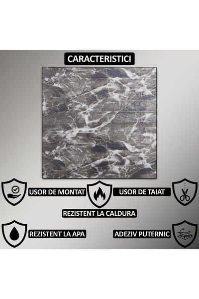 NEXTLY Set of 30 Self-Adhesive 3D Wallpaper, For Wall Or Ceiling, Waterproof, Adjustable, Surface