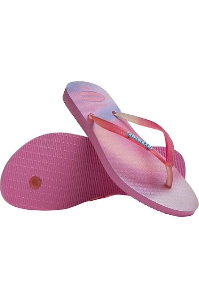 Havaianas Slim Metallic Rainbow Pink Lemonade