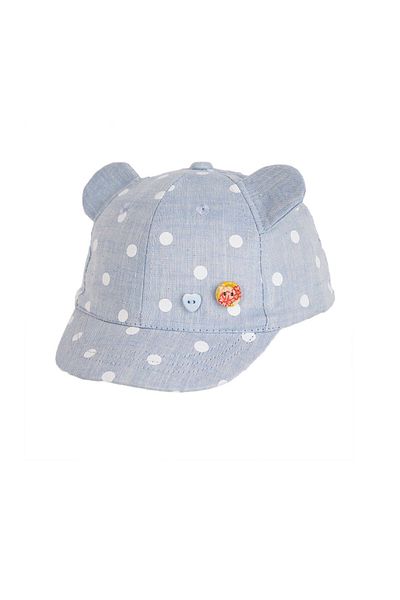 Kitti 1-4 ani, 48 cm, fete, model cu pete, pălărie reglabilă de vară, șapcă albastră Y91002