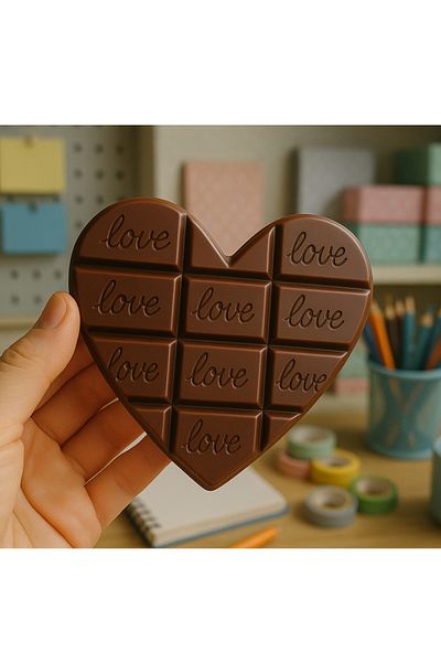 NaSaDAN Heart Chocolate Look Scented Notepad