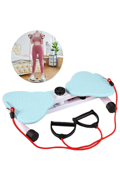 Fitness World جهاز تمارين البطن ونحت الخصر وتدليك القدمين مع شريط المقاومة يت...