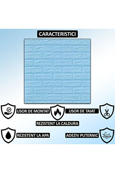 NEXTLY Set 100 X Tapet Autoadeziv 3d , Pentru Perete Sau Tavan, Waterproof, Ajustabil, Suprafata