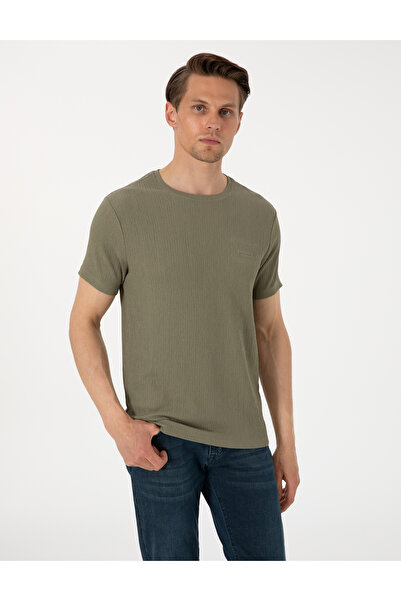 Pierre Cardin Haki Slim Fit Tişört 50306802-VR027