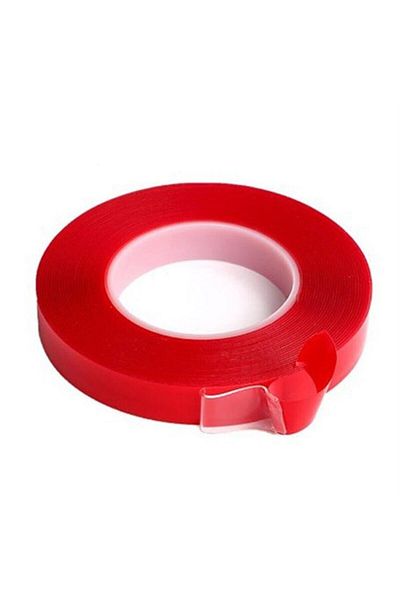 iq elektronik Double Sided Tape 10 Mm-5 Mt. Strong, Transparent Acrylic Double Sided Tape