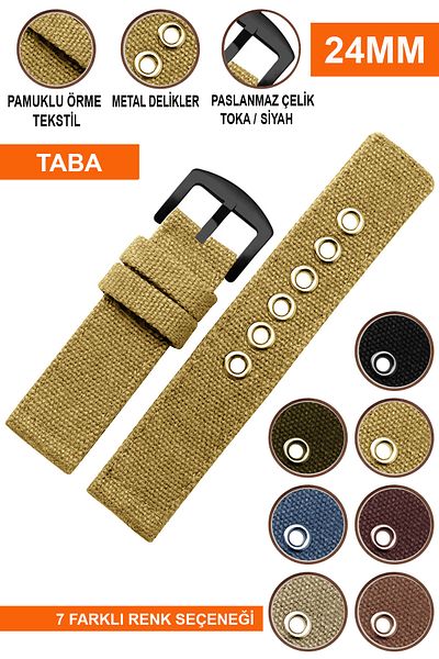 COBRA 24mm Fossil-Welder-Casio-Seiko-Omega-Armani Watch Compatible Fabric Textile Nato Watch Band F2824Mm