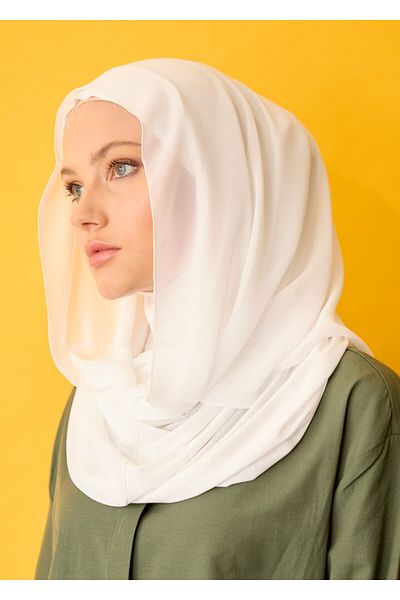 HOUSE OF MODEST -Chiffon Shawl-Ekru
