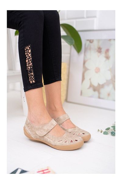 KAFKASLAR AYAKKABI Cirtli Full Orthopedic Soft Daily Sports Model Ballet Shoes