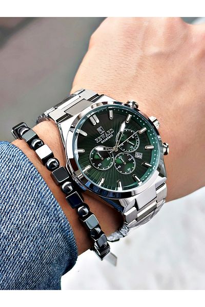 Reward Silver Color Functions Active Men Wrist Watch + Bracelet