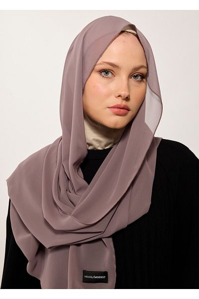 HOUSE OF MODEST - Mink Chiffon Shawl