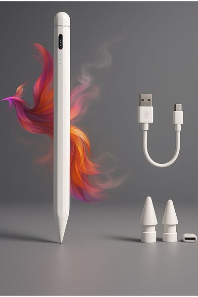 Fibaks iPad A16 Air 6/7/8/9/10/11/12. Generation Palm Red Palm Rejection Tablet Pen Stylus Writing Drawing
