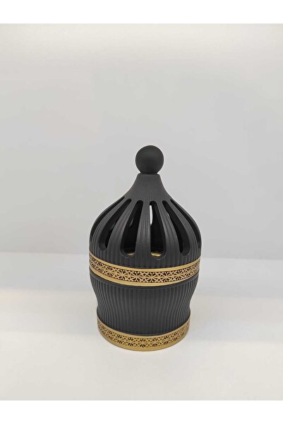 D&H Exquisite Resin Charcoal Incense Burner – Floral Design Ideal for Bakhoor, Frankincense & Oud