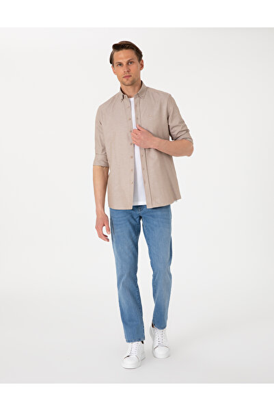 Pierre Cardin Vizon Oxford Slim Fit Kolay Ütülenebilir Gömlek 50306996-VR052