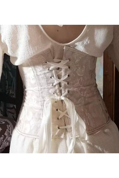 HERA BELLA Gothic Victorian Vintage - Κορσέ μέσης με μπρίτι στην πλάτη
