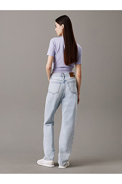 Calvin Klein Kadın Pamuklu Straight Model 5 Cepli Mavi Jeans J20J225132-1AA