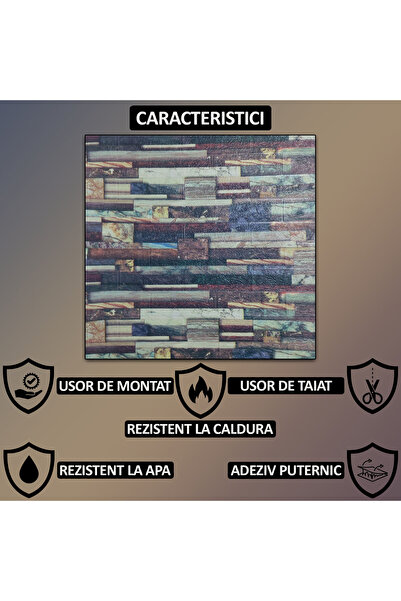 NEXTLY Set of 100 Self-Adhesive 3D Wallpaper, For Wall Or Ceiling, Waterproof, Adjustable, Surface