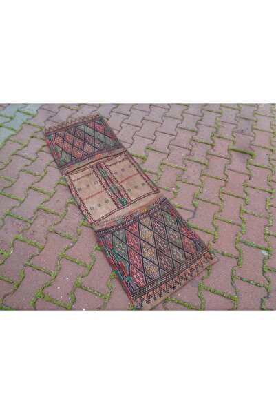 ŞAHMERDANOĞLU Şahmerdanoğlu 47x146 Cm El Yapımı Kilim Heybe, Motorsiklet Heyb...