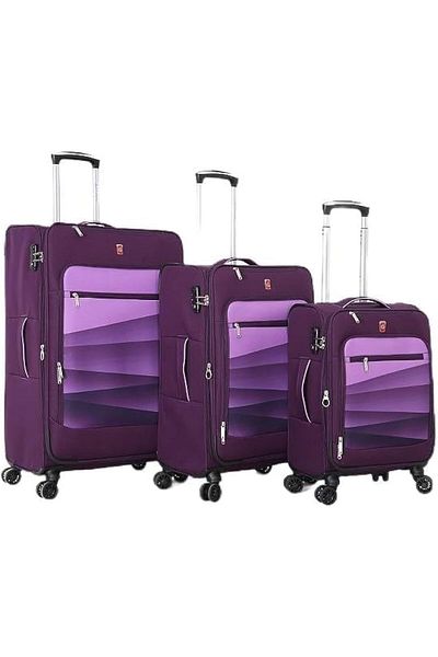 Giordano Luggage Set Of 3 Pieces (25/AR59/3TR-PURPLE)