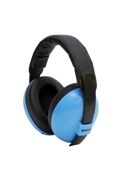 Banz Earmuffs For Babies And Children, , Bubzee, 3-36 Months, Blue Baby Earmuffs Sound Protection