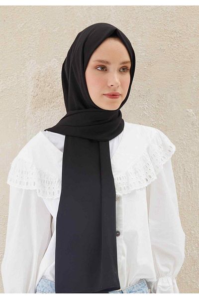 Fresh Black Medina Silk Shawl