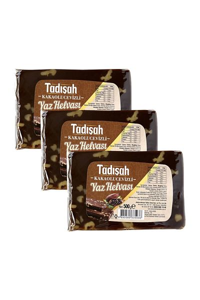 Abdurrahman Tatlıcı Tadışah Summer Halva with Kak.Walnut 500 g X 3 L