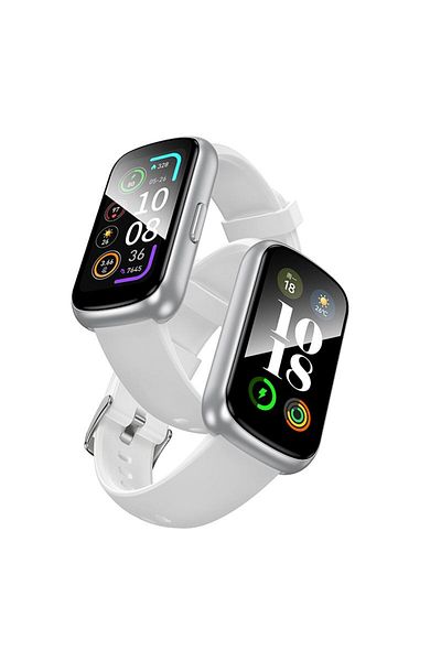 REDz Accessories Hoco Y25 Smartwatch, Water Resistant, IP68, iOS and Android Compatibility, Bluetooth v5.3, Silver