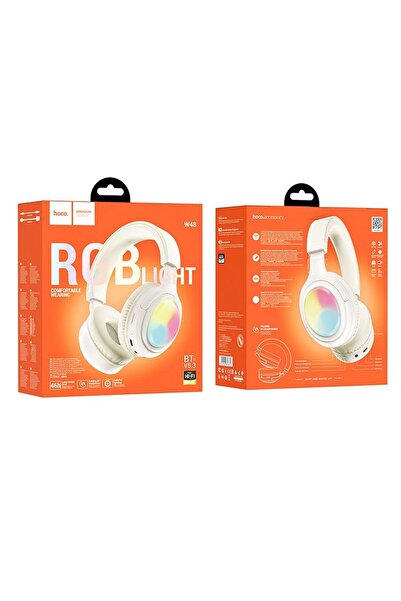 REDz Accessories Wireless Over the Ear Headphones, Bluetooth, Hoco W48, Bluetooth 5.3, 400 mAh, Headphones, White