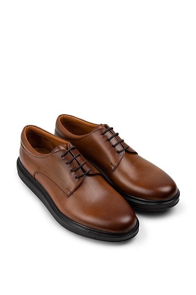Deery Ανδρικά παπούτσια Comfort Casual από γνήσιο δέρμα Tan Color